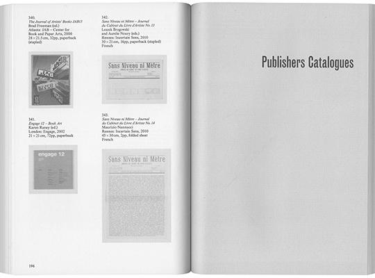 The Book on Books on Artist Books