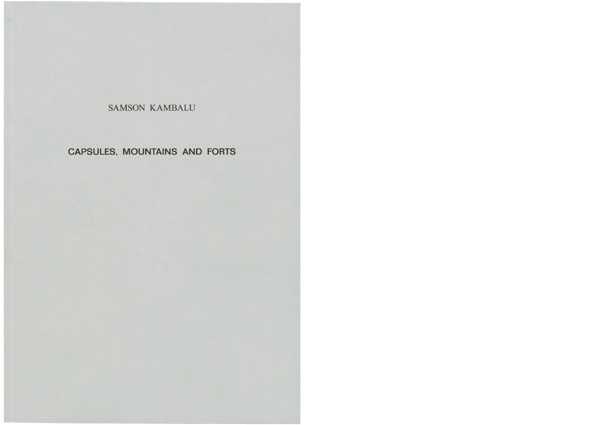 Solo exhibition catalogue