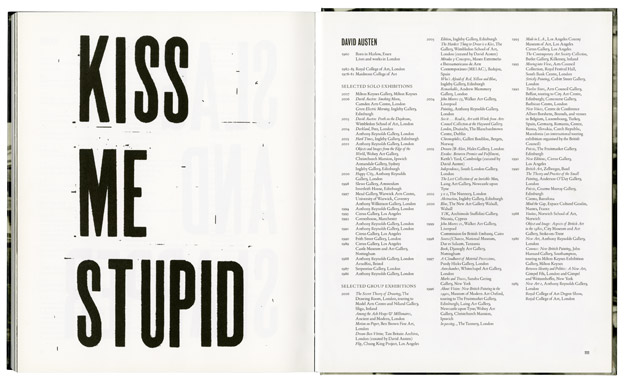 Solo exhibition catalogue