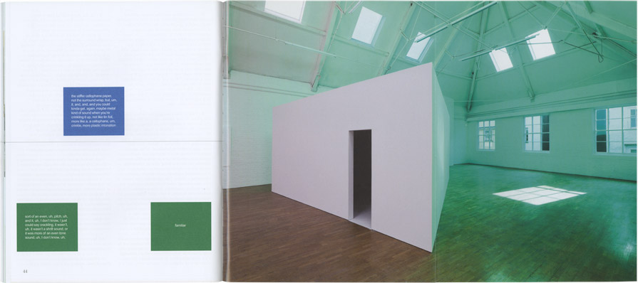 Solo exhibition catalogue