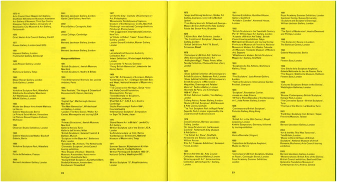 Solo exhibition catalogue