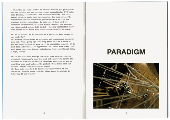 Solo exhibition catalogue