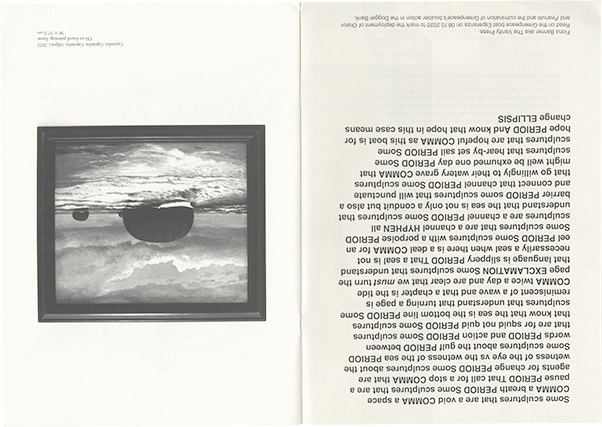 Solo exhibition catalogue