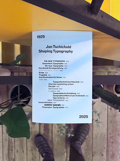Jan Tschichold Shaping Typography 1925 2025