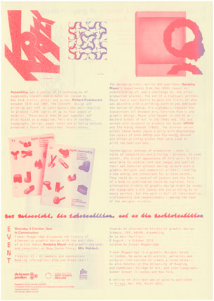 Towards an alternative history of graphic design: Schmuck, POP, bRIAN, Assembling