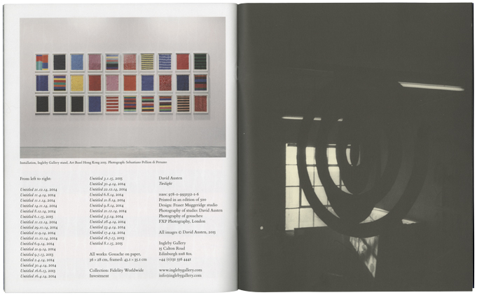 Solo exhibition catalogue